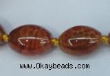 CAG6860 15.5 inches 10*14mm - 20*30mm rice dragon veins agate beads