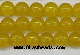 CAG7103 15.5 inches 10mm round yellow agate gemstone beads