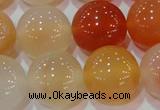 CAG7137 15.5 inches 18mm round red agate gemstone beads