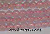 CAG7149 15.5 inches 4mm round pink agate gemstone beads