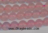 CAG7150 15.5 inches 6mm round pink agate gemstone beads