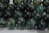 CAG7322 15.5 inches 8mm round dragon veins agate beads wholesale