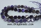 CAG7352 15.5 inches 14*15mm - 16*18mm octagonal dragon veins agate beads