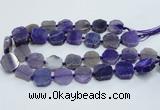 CAG7358 15.5 inches 18*20mm - 20*22mm octagonal dragon veins agate beads