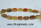 CAG7388 15.5 inches 15*20mm - 18*25mm freeform dragon veins agate beads