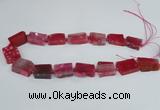 CAG7389 15.5 inches 15*20mm - 18*25mm freeform dragon veins agate beads