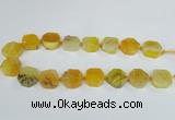 CAG7392 15.5 inches 22*25mm freeform dragon veins agate beads