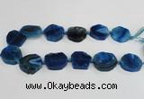 CAG7400 15.5 inches 25*25mm - 30*35mm freeform dragon veins agate beads