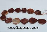 CAG7409 15.5 inches 25*30mm - 30*38mm freeform dragon veins agate beads