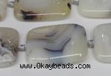 CAG7423 15.5 inches 18*25mm rectangle Montana agate beads