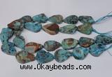 CAG7434 15.5 inches 20*30mm - 25*35mm freeform ocean agate beads