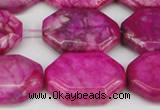 CAG7436 15.5 inches 20*30mm octagonal crazy lace agate beads