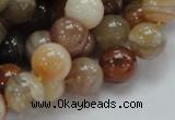 CAG765 15.5 inches 12mm round yellow agate gemstone beads wholesale