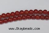 CAG7854 15.5 inches 2mm round red agate beads wholesale