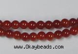 CAG7856 15.5 inches 4mm round red agate beads wholesale