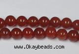 CAG7857 15.5 inches 6mm round red agate beads wholesale