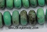 CAG7890 15.5 inches 13*18mm faceted rondelle grass agate beads