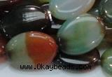 CAG798 15.5 inches 18*25mm oval rainbow agate gemstone beads