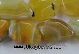 CAG8503 15.5 inches 15*20mm - 18*25mm freeform dragon veins agate beads