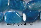 CAG8504 15.5 inches 15*20mm - 18*25mm freeform dragon veins agate beads