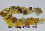 CAG8543 Top drilled 15*20mm - 25*30mm freeform dragon veins agate beads