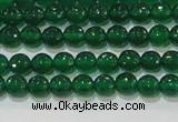 CAG8582 15.5 inches 6mm faceted round green agate gemstone beads