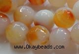 CAG869 15.5 inches 16mm faceted round agate gemstone beads