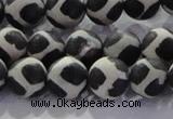 CAG8697 15.5 inches 10mm round matte tibetan agate gemstone beads