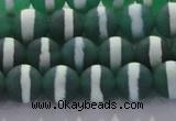 CAG8711 15.5 inches 8mm round matte tibetan agate gemstone beads