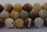 CAG8725 15.5 inches 6mm round matte madagascar agate beads