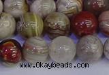 CAG9114 15.5 inches 12mm round Mexican crazy lace agate beads