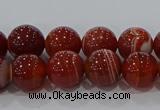 CAG9177 15.5 inches 6mm round line agate beads wholesale