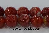 CAG9178 15.5 inches 8mm round line agate beads wholesale