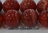 CAG9182 15.5 inches 16mm round line agate beads wholesale