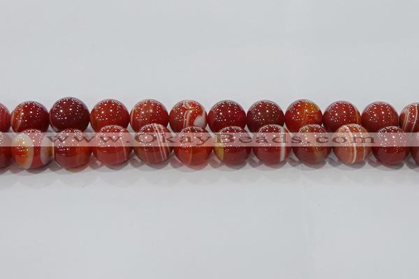 CAG9182 15.5 inches 16mm round line agate beads wholesale