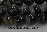 CAG9187 15.5 inches 10mm round line agate beads wholesale