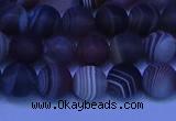 CAG9372 15.5 inches 8mm round matte botswana agate beads