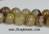 CAG939 16 inches 12mm round madagascar agate gemstone beads