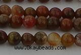 CAG9391 15.5 inches 6mm round red moss agate beads wholesale