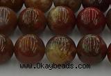 CAG9393 15.5 inches 10mm round red moss agate beads wholesale