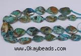 CAG9412 15.5 inches 20*25mm - 25*35mm freeform ocean agate beads