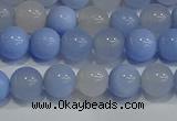 CAG9446 15.5 inches 6mm round blue agate beads wholesale