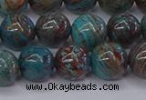 CAG9473 15.5 inches 8mm round blue crazy lace agate beads