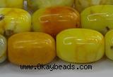 CAG9541 15.5 inches 13*18mm drum dragon veins agate beads