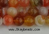 CAG9562 15.5 inches 8mm round red botswana agate gemstone beads