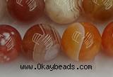 CAG9565 15.5 inches 14mm round red botswana agate gemstone beads