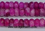 CAG9573 15.5 inches 4*6mm faceted rondelle crazy lace agate beads