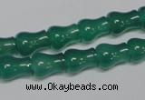 CAG959 15.5 inches 9*11mm vase-shaped green agate gemstone beads