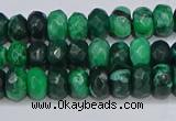 CAG9595 15.5 inches 5*8mm faceted rondelle crazy lace agate beads