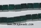 CAG961 15.5 inches 8*8mm cube green agate gemstone beads wholesale